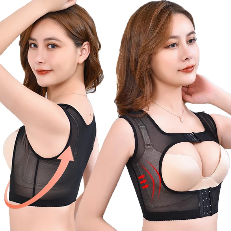 

Invisible Gather Shaping Bustier Top Chest Support Bind Supernumerary Breast Underwear Hunchback Correction Underbust Corsets