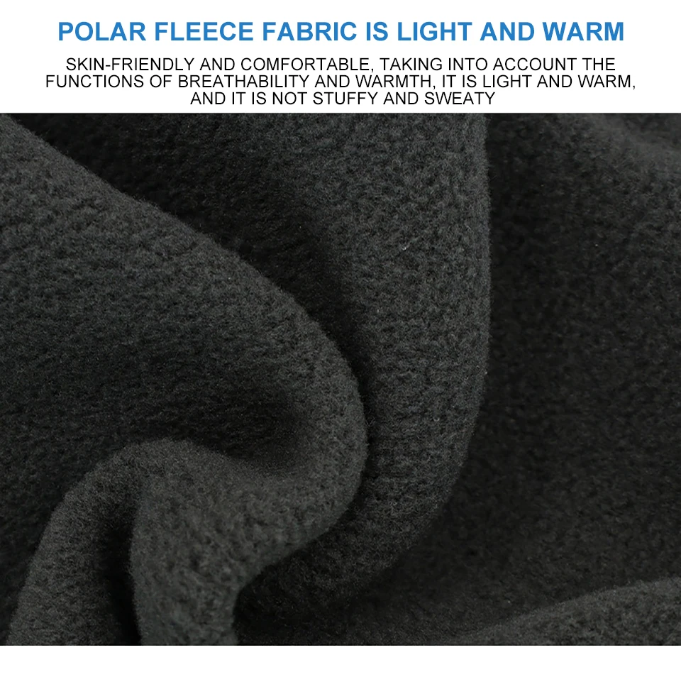 LOOGDEEL Winddichter, kalter, warmer Outdoor-Sport, Unisex, Winter-Gesichtsmaske, Halswärmer, Kapuzenmütze, Thermo-Fleece-Sturmhaube – Detail 3
