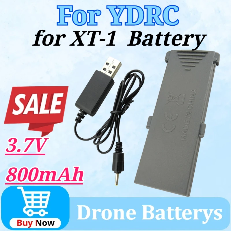 

For XT-1 3.7V 800mAh Battery Charging Accessories for YDRC Foldable Quadcopter RC Aerial Drone Rechargeable Lithium Battery