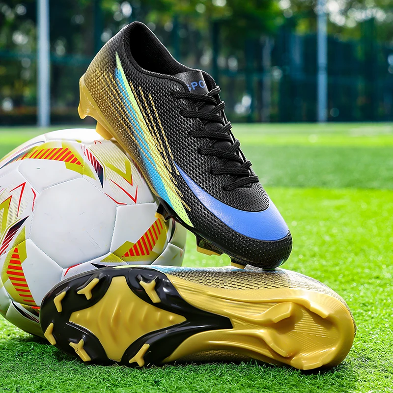 

Mens Football Boots Professional Society Match Futsal Long Nail Stadium Boots Snug High-quality Grasping Anti Slip Soccer Shoes