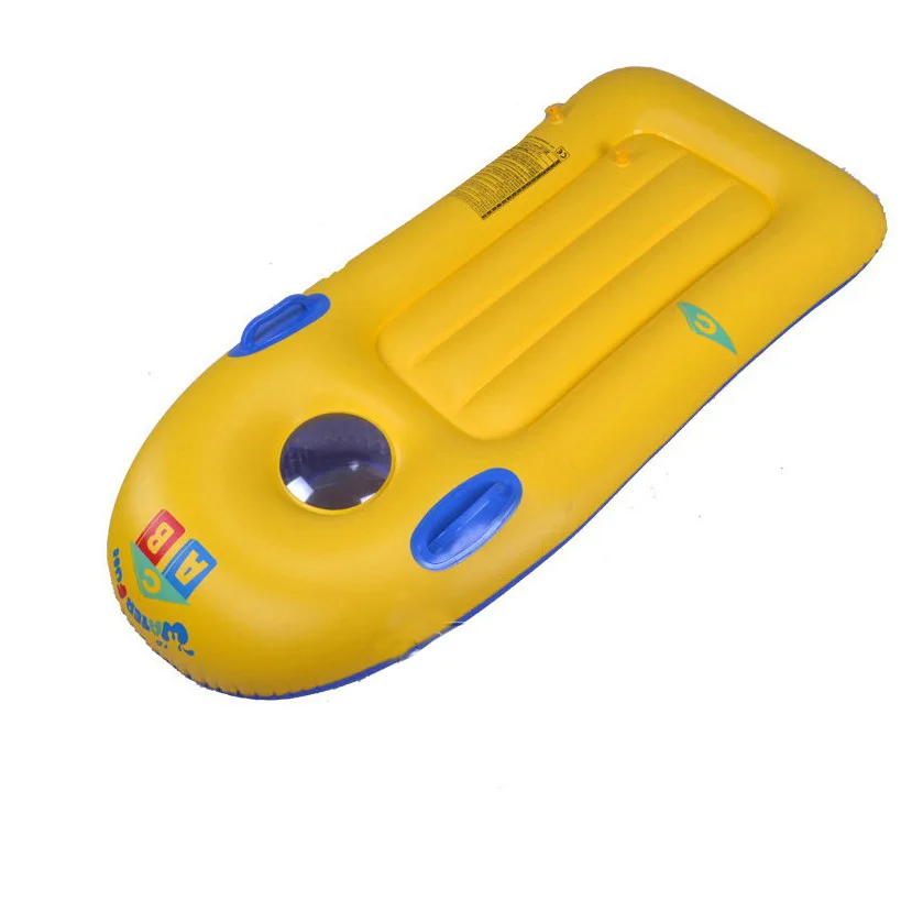 Poolflöße, aufblasbar, zum Spielen, Wasserspaß, zusammenklappbar, PVC, aufblasen, Lounge, schwimmend, Sommer, Schwimmen, Meer, Strand, Surfbrett, 112 cm
