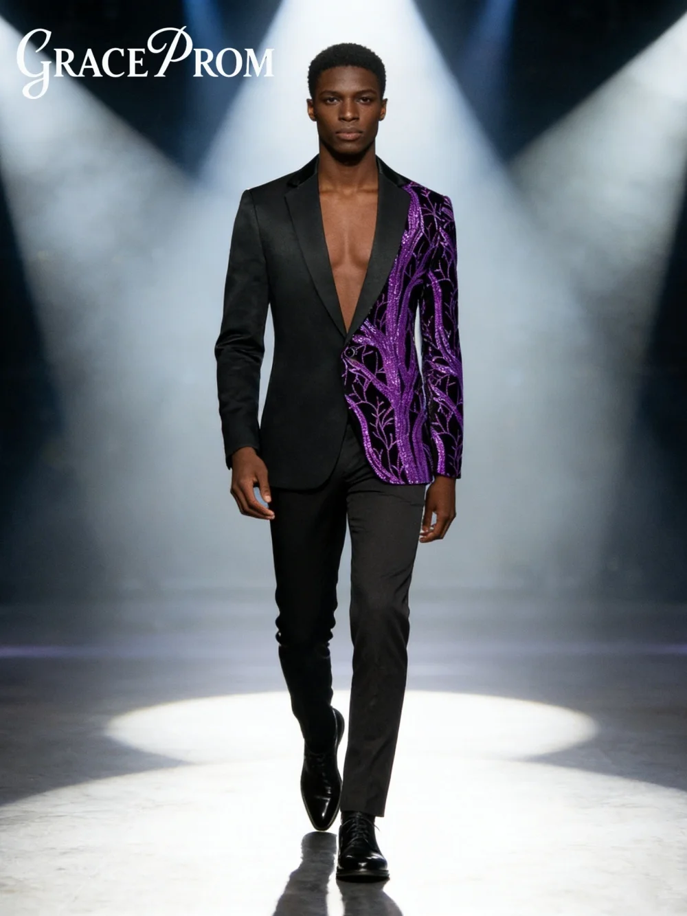 

Fashion Sequin Prom Suit Set 2026 Classic Stage Suit Set For Groomsmen Casual Occasion Classic Single Breasted Men 2 Piece Jacke