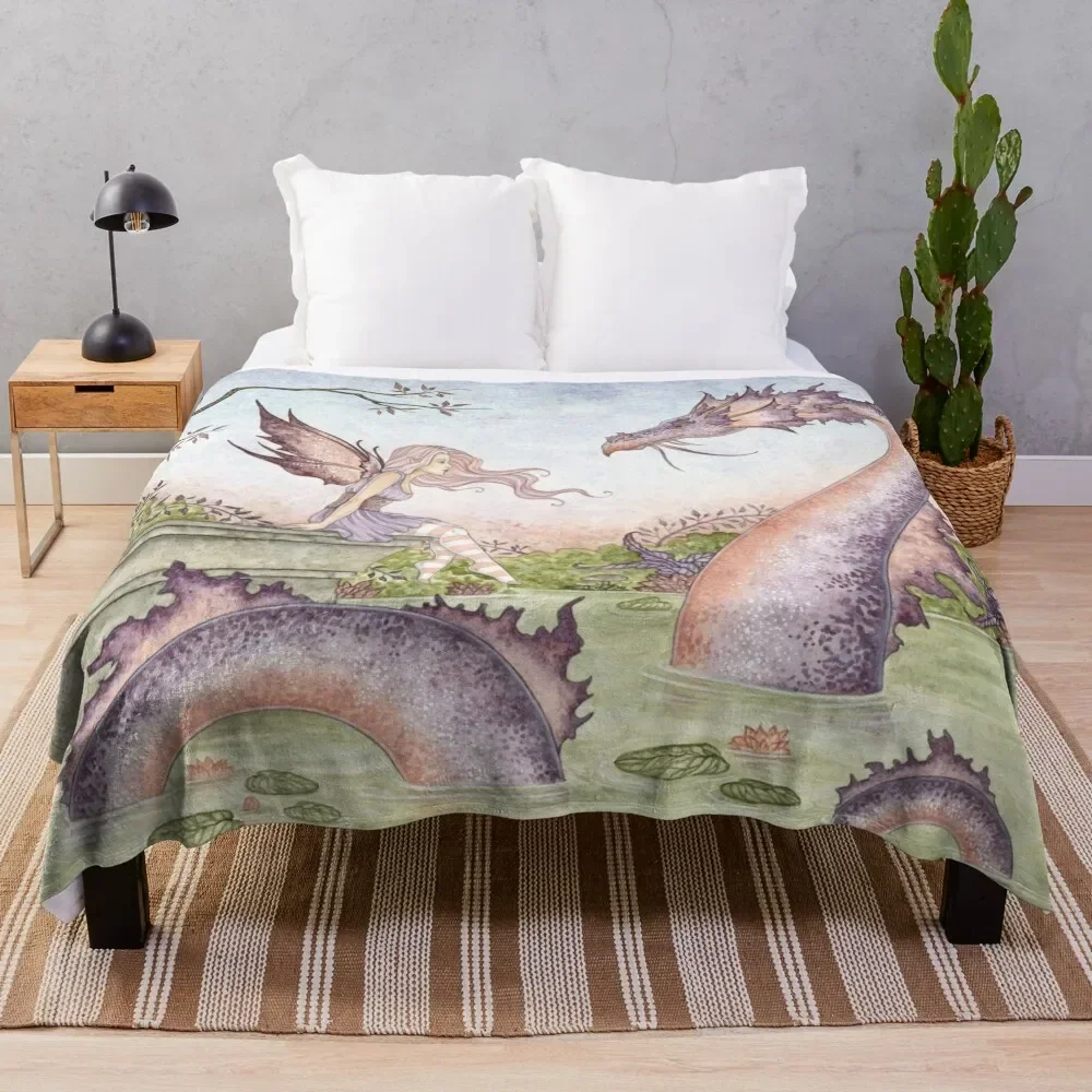 

The Summer Pond Throw Blanket Thin halloween Polar Blankets