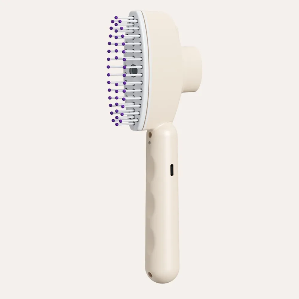 Multi-Function Red Light Spray Massage Comb Hair Care Anti-Frizz Large Tank Electric Spray Hair Brush One-Key Clean Anti-Static