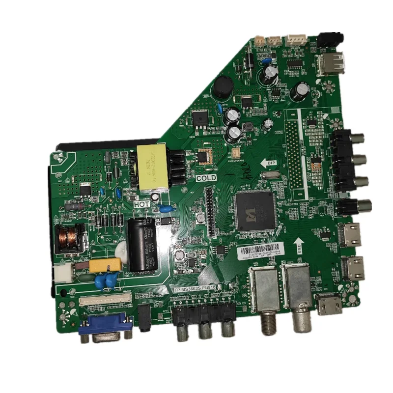 TP.MS3663S.PB818  LCD  LED TV three-in-one TV motherboard   Backlight voltage 34--44v 550ma   1366x768