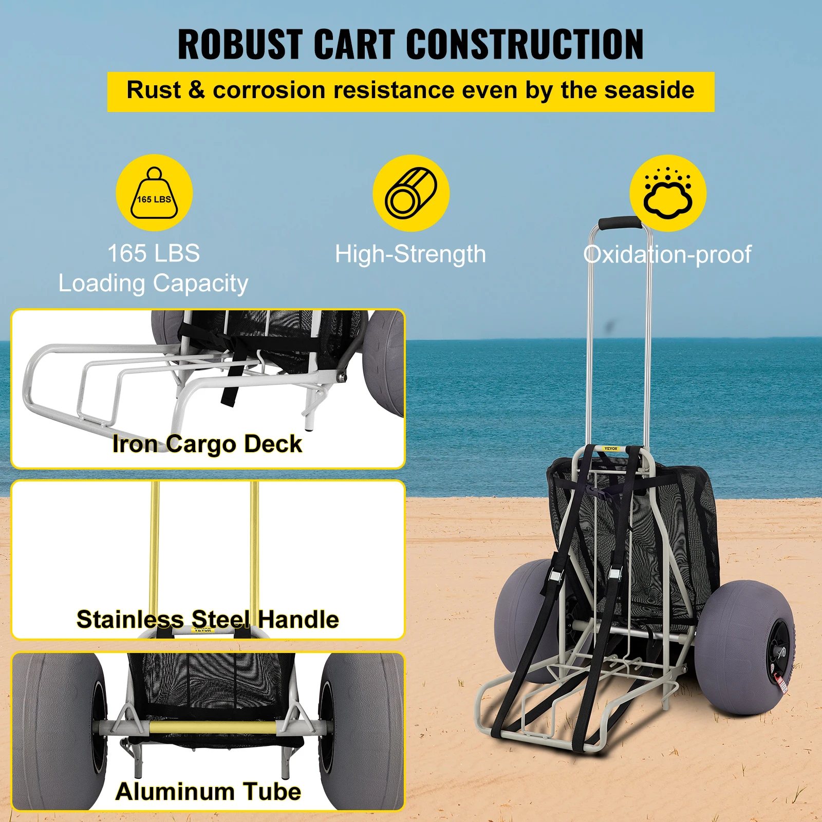 VEVOR Beach Carts for the Sand w/ 12\