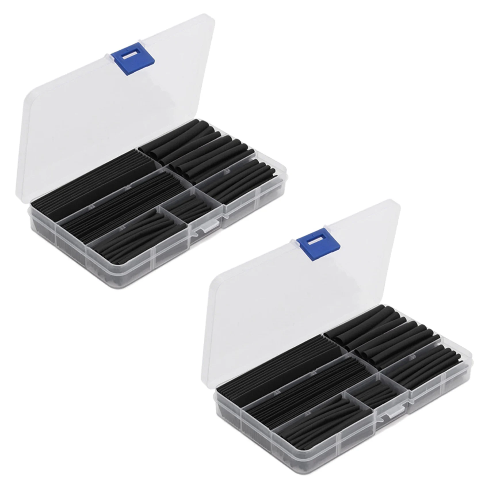 T64C! 300Pcs Wire Black Case Set Heat Shrink Tubing Wrap Tube Assorted Sleeves