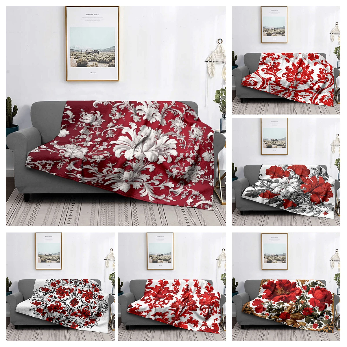 Home decoration plush Throw Sofa blanket Bedspread on the bed fluffy soft blankets decor Plaid Modern Persia boho Blankets