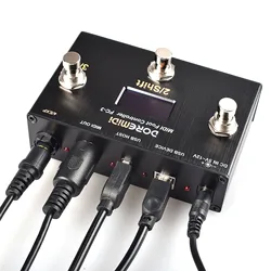 Fc-3 Doremidi Midi Usb Instruments Midi Din Devices Has 3 Programmable Switch Pedals with Multiple Midi Output Interfaces