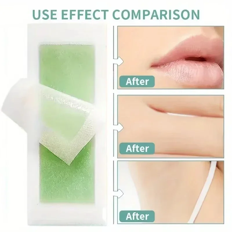 2026 10Pcs Professional Hair Removal Wax Strips Double-Sided Cold Wax Paper for Summer Depilation - Leg Body Face