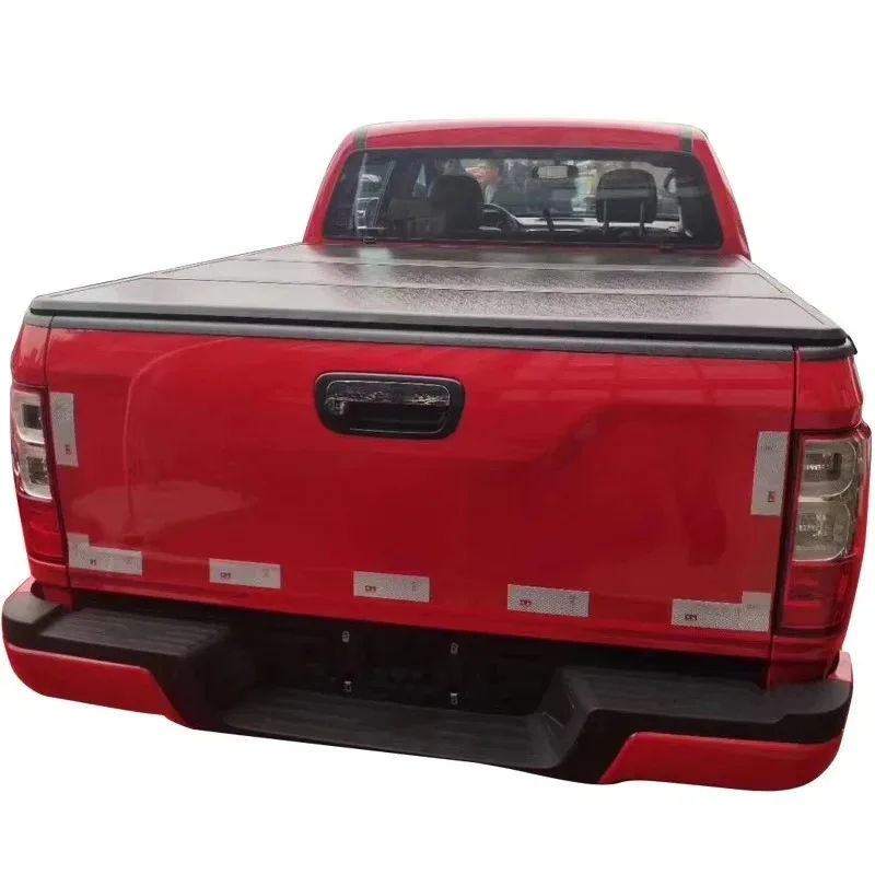 

Aluminum Hard Tri-Fold Tonneau Cover, Universal Waterproof Pickup Truck Bed Cover