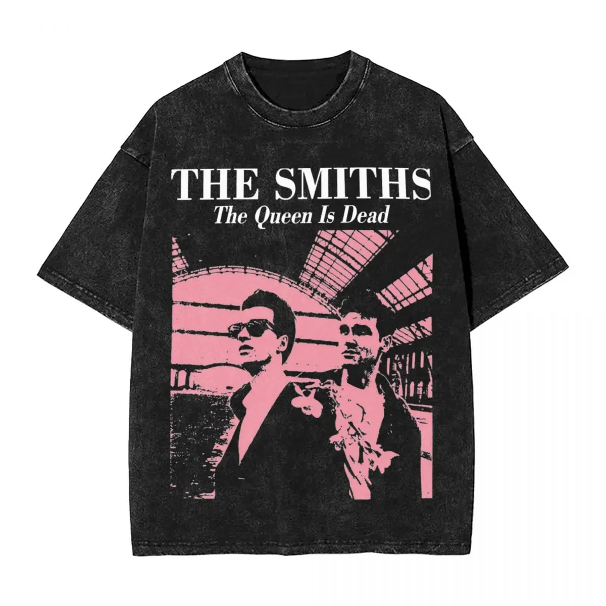 

The Smiths Band T Shirts Hip Hop Washed Short Sleeve Harajuku T-Shirts Morrissey Casual for Men Women Graphic Tee Shirt