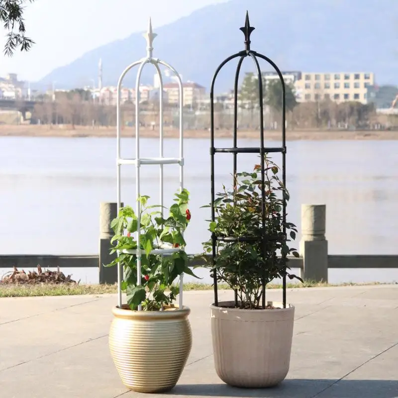 

1 Pcs Garden Trellis for Climbing Plants Outdoor Tower Obelisk Garden Trellis Tall Potted Plants Support Flowers