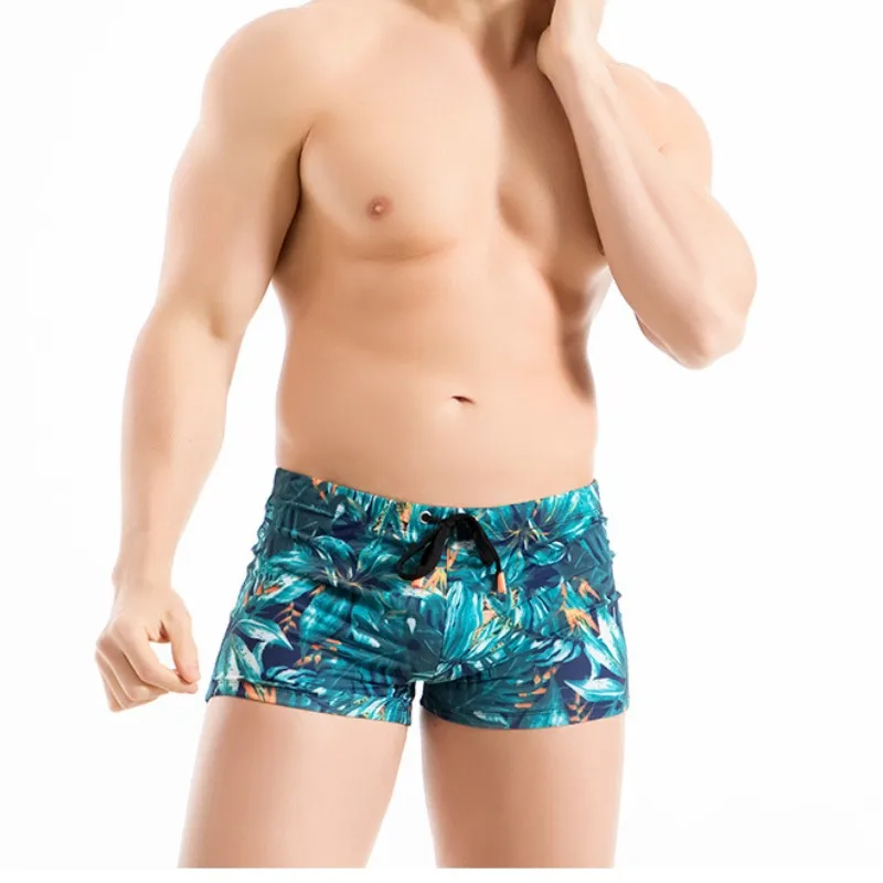 

Новые быстросохнущие мужские плавательные шорты для лета, для тяжелой атлетики, серфинга, яркие пляжные шорты, стильные мужские шорты AM8163