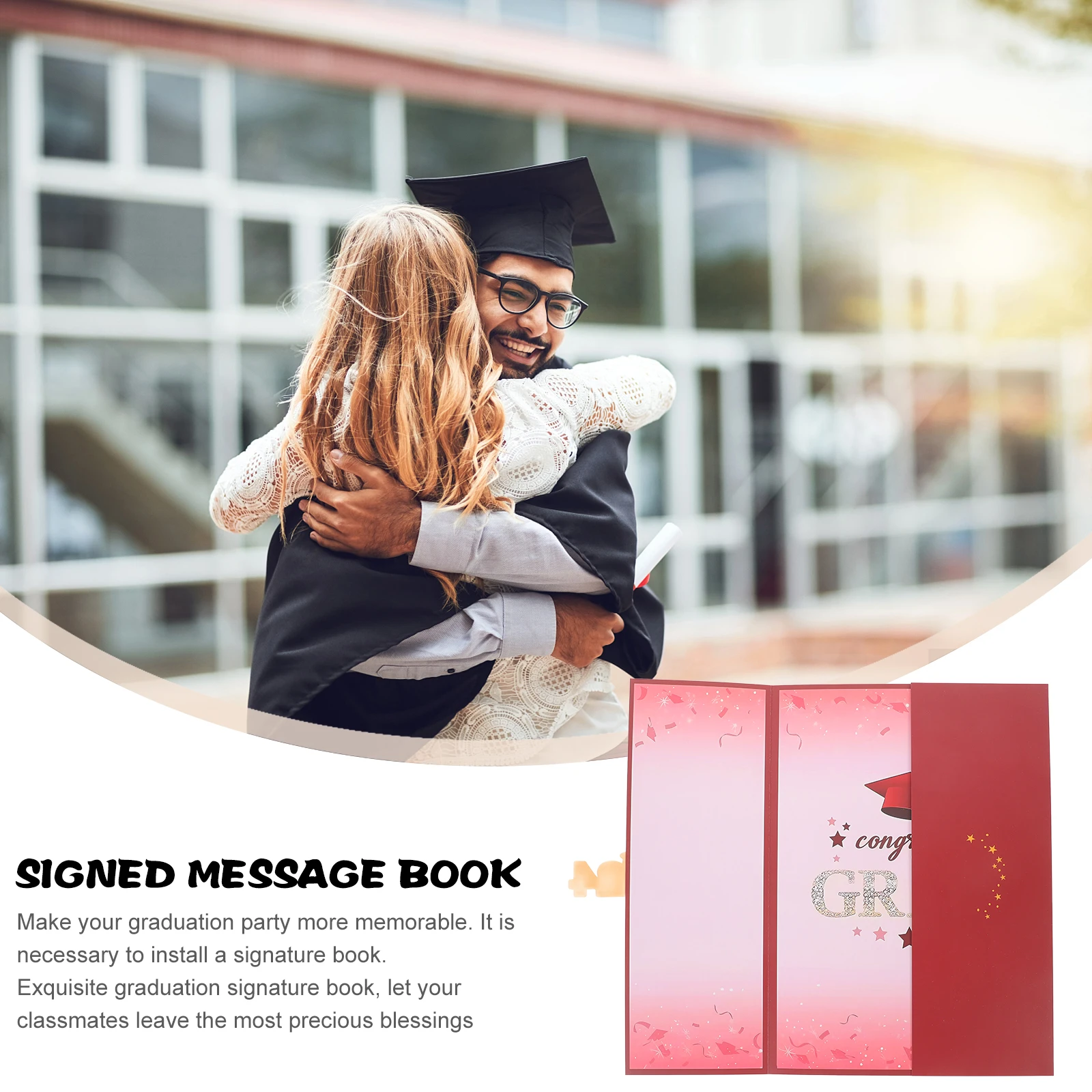 

Rural Graduation Message Autograph Book Class of 2024 Guest Paper Graduates Signature