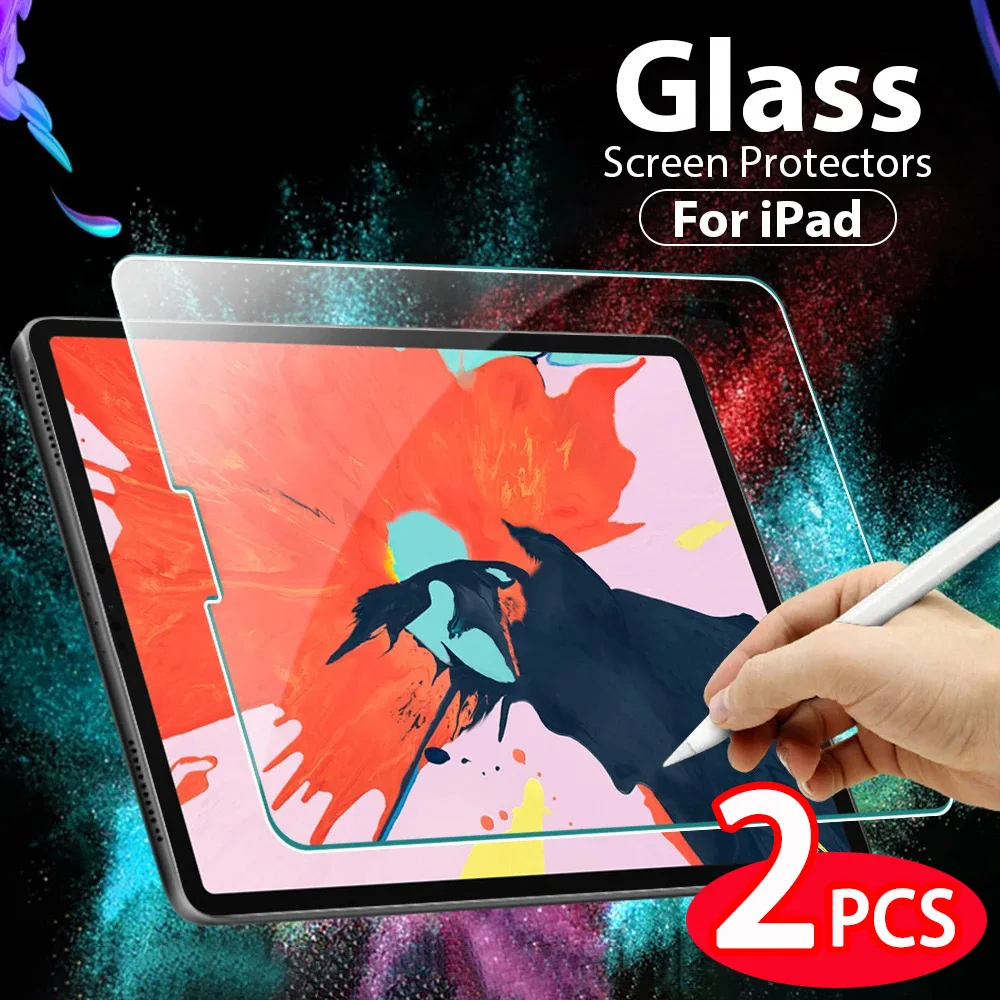 

Tempered Glass Screen Protector For Ipad Pro 11 12.9 13 inch 2024 10th Generation Air 5 4 3 2 1 7th 8th 9th 10.2 Mini 6 9.7 Film