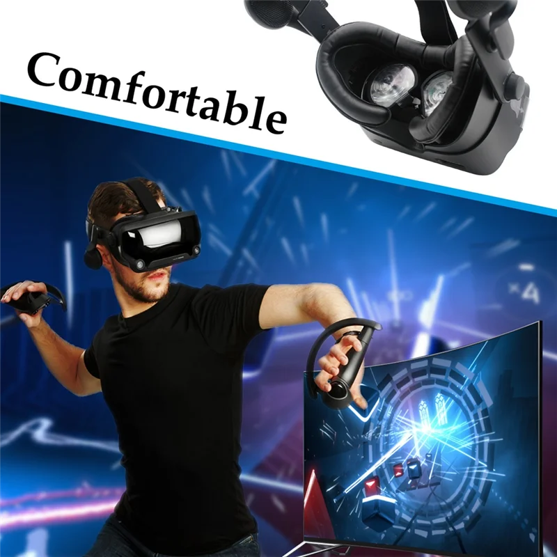 Almofada de espuma de couro JABS-PU substituição capa facial para índice de válvula suporte de interface facial almofada de olho peça de máscara facial