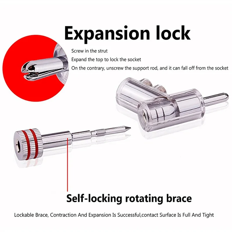 

4 Pcs Hifi Gold Plated Lockable Speaker Cable Banana Plug Connector Audio Amplifier Speaker Wire Connector HOT