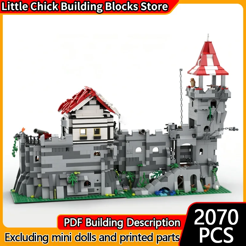 

Medieval Castle Model MOC Building Bricks Medieval Tower Fortress Modular Technology Gifts Holiday Assemble Children Toys Suit