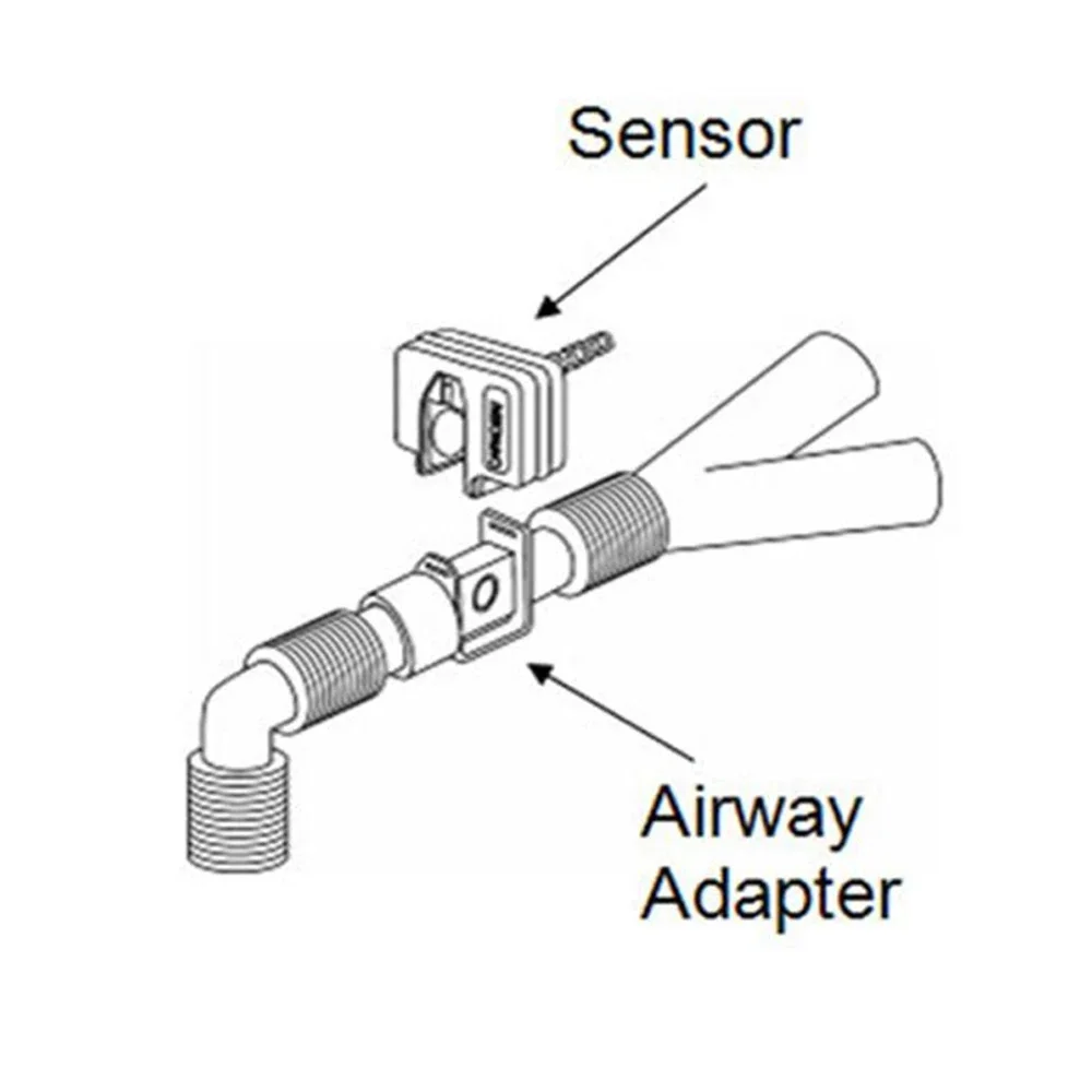 Etco2 Monitor Adapter for contec CA10M End-Expiratory Capnograph Monitor Patient’s Respiratory Breathing Tube Accessories