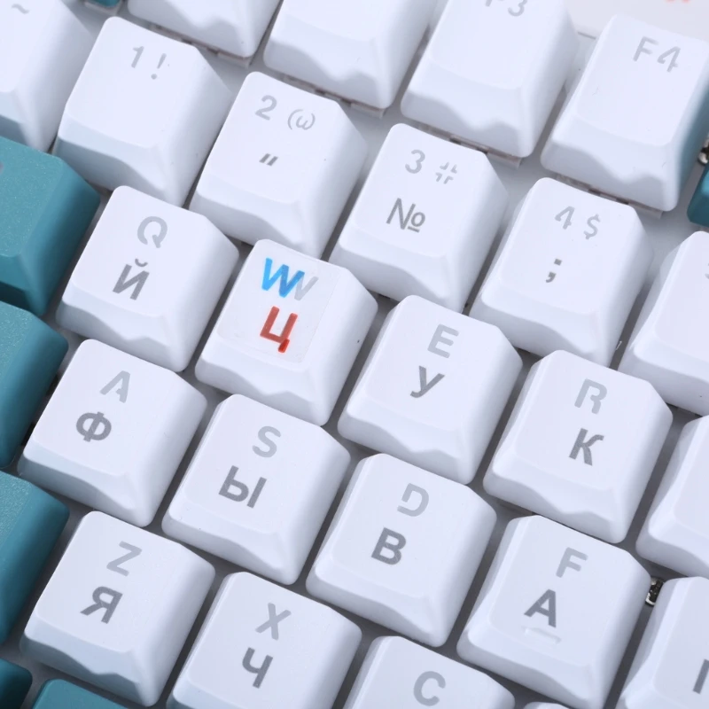 3PCS/Set Keyboard Stickers Button Letters Durable for Laptop Ukrainian