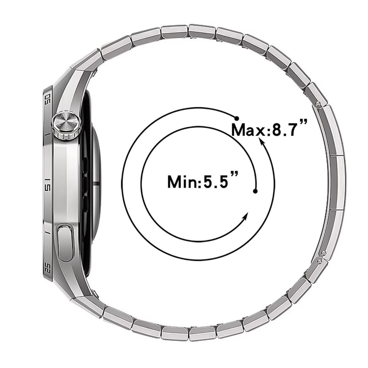Men Band for Huawei Watch GT 6 Pro Luxury No Gaps Quick Release Titanium Strap Metal Bracelet for Huawei Watch GT6 Pro Correa