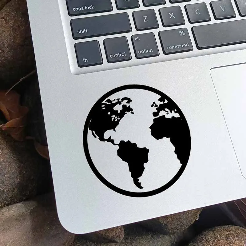 The Earth Silhouette Vinyl Laptop Sticker for Macbook Pro 14 16 Air Retina 11 13 15 Inch Mac Notebook Skin Decor Trackpad Decal