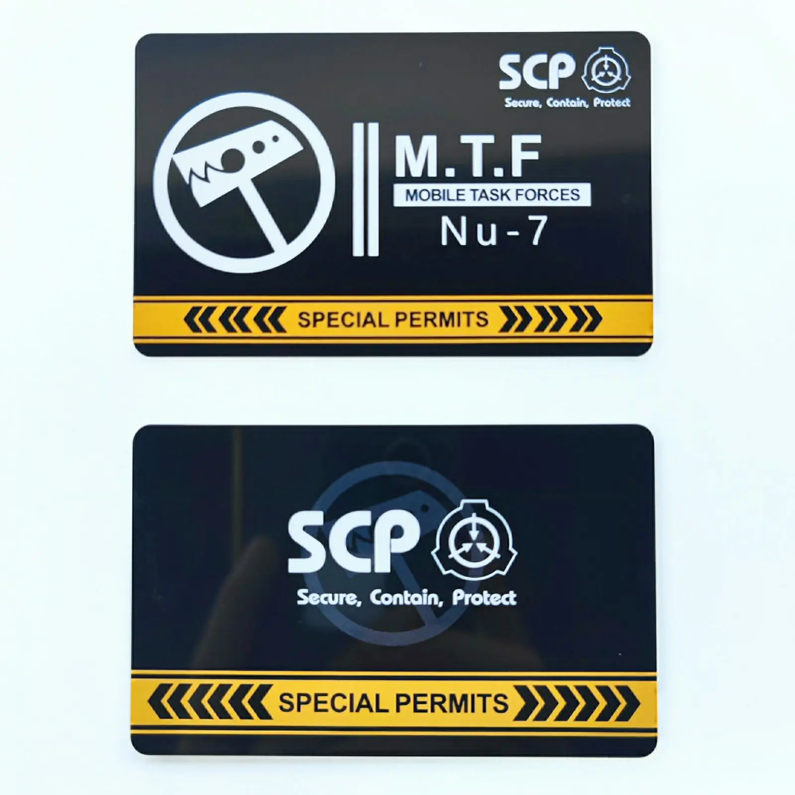 SCP foundation M.T.F mobile task forces PVC hardcard secret GUARD Cosplay card PA-78