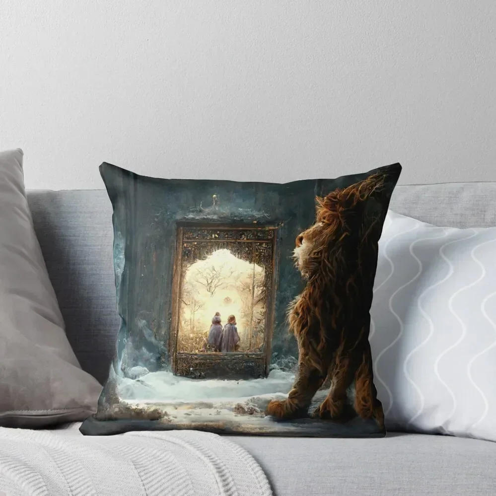 

The Lion, the Witch and the Wardrobe Throw Pillow Anime sleeping pillows Pillows Aesthetic Room decorating items pillow