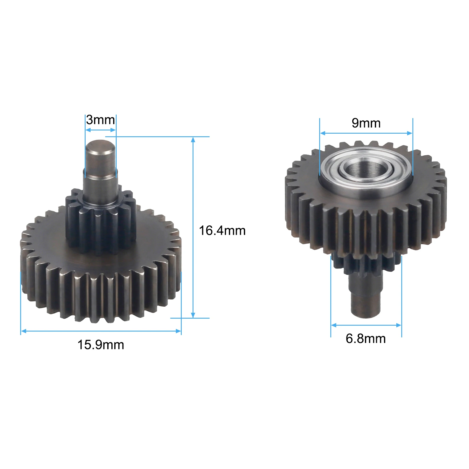 Upgrade-Extruder-Getriebe für Creality K1/K1C/K1 Max, Vollmetall-Filamentgetriebe, 3D-Druckteil, verschleißfest – Detail 3