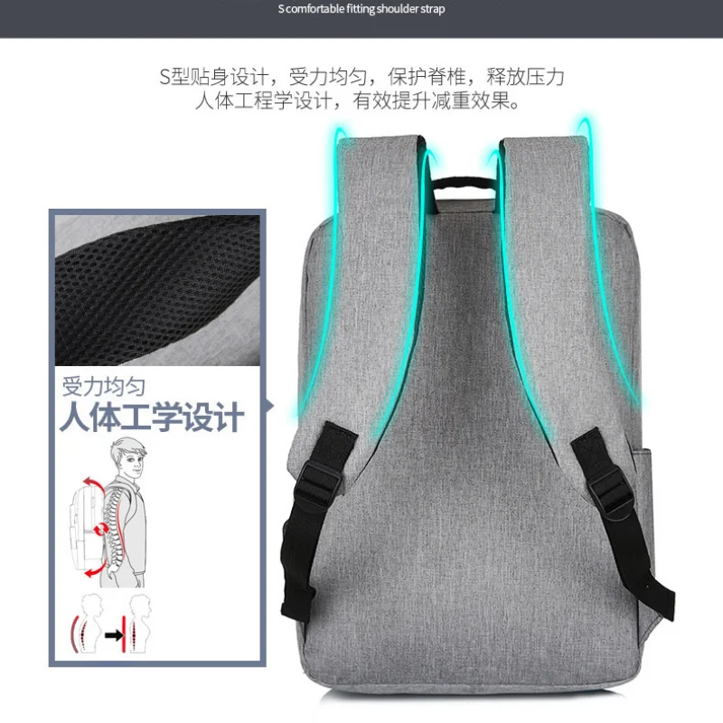 Men anti theft Backpack USB Notebook School Travel Bags waterproof Business 15.6 16 17 inch laptop backpack women mochila