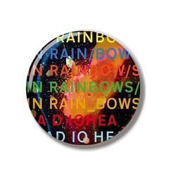 44MM Radio In Rainbows Logo Pin Soft Button Jewelry Creative Badge Cartoon Brooch Lapel Pin Bag Backpack Hat Decoration