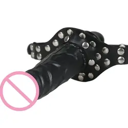 Strap On Face Dildo Mouth Penis Adjustable BDSM Adult Sex Toy For Women Couples