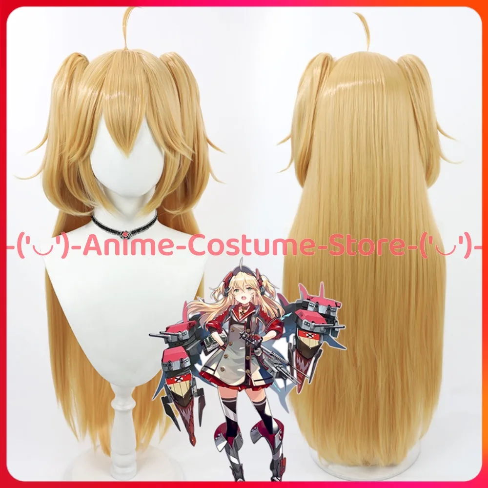 

Azur Lane Адмирал Хиппер Косплей Парик Конский хвост Аниме Игровой персонаж Хэллоуин Карнавальный костюм для вечеринки Парики Синтетические волосы