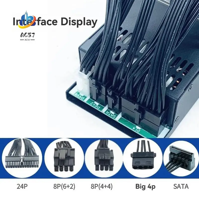 

AC57-500W PSU ATX Full Modular Power Supply FLEX Module Power Supply Low Noise For Small 1U (Flex ITX) Computer Chassis