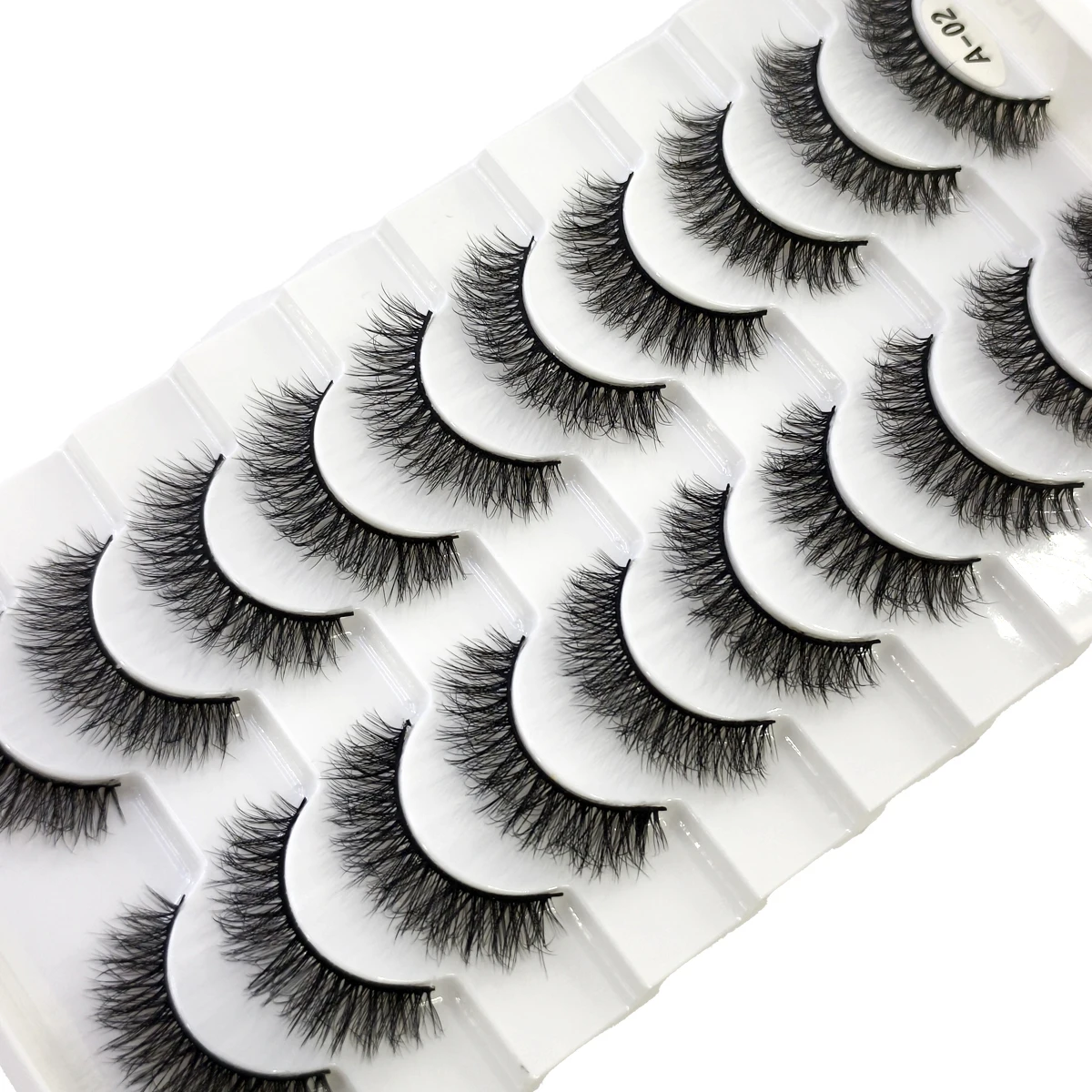 10 Paar Mix-Wimpern aus Nerz, flauschig, dramatisch, falsche Wimpern, natürlich, lang, künstlicher Nerz, dünne, künstliche Wimpern, sieht aus wie Verlängerung XH01 – Detail 39