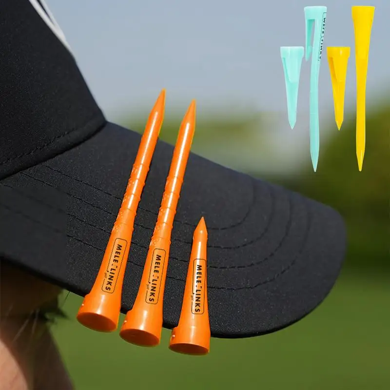 Adjustable Golf Tee 10pcs Golfing Tees Set Enhanced Stability & Portability Golf Practice Tools With Innovative Clip Design