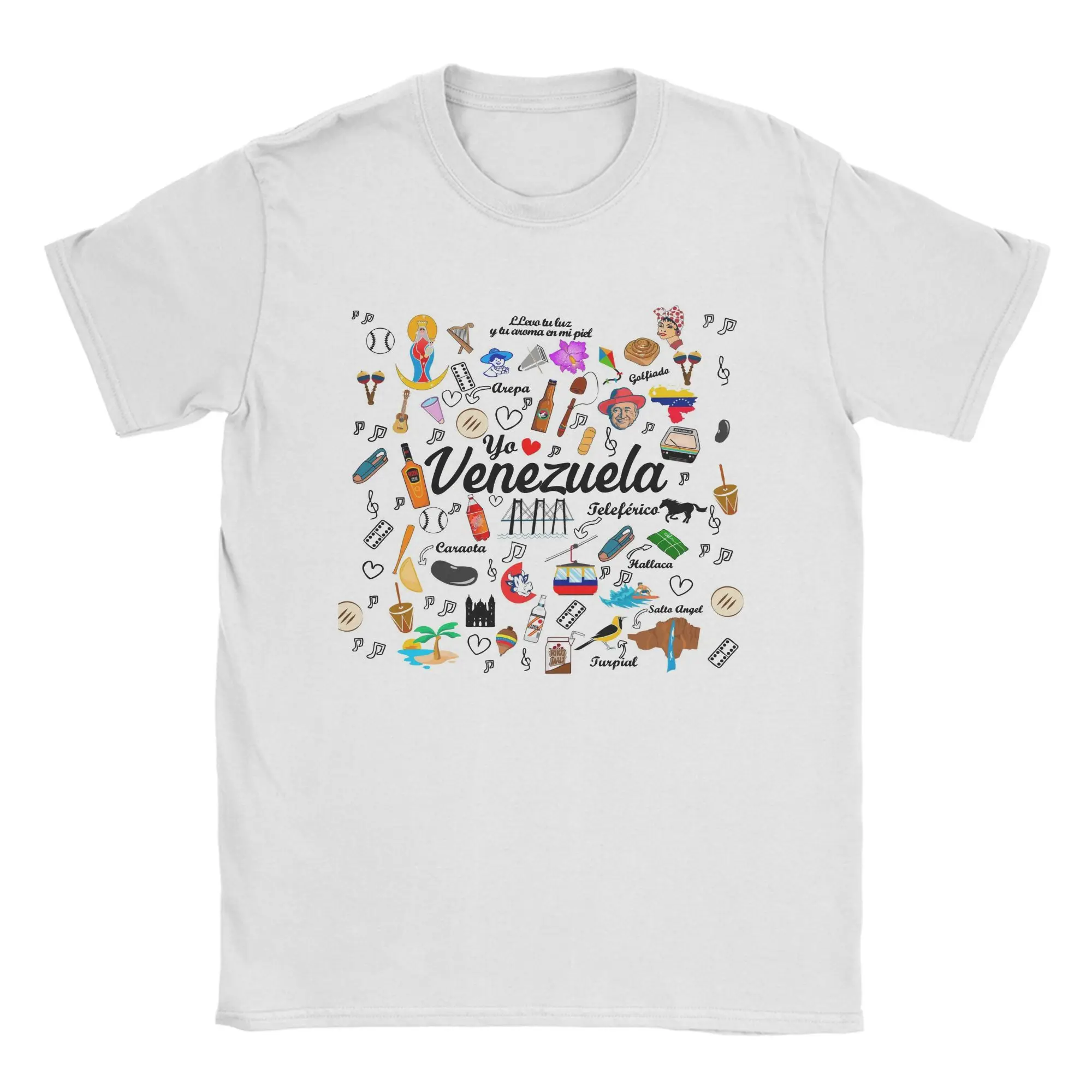 

Funny Venezuela Pride Tshirts Men's 100%Cotton Short Sleeve Venezuelan Crewneck Summer Tops Shirts