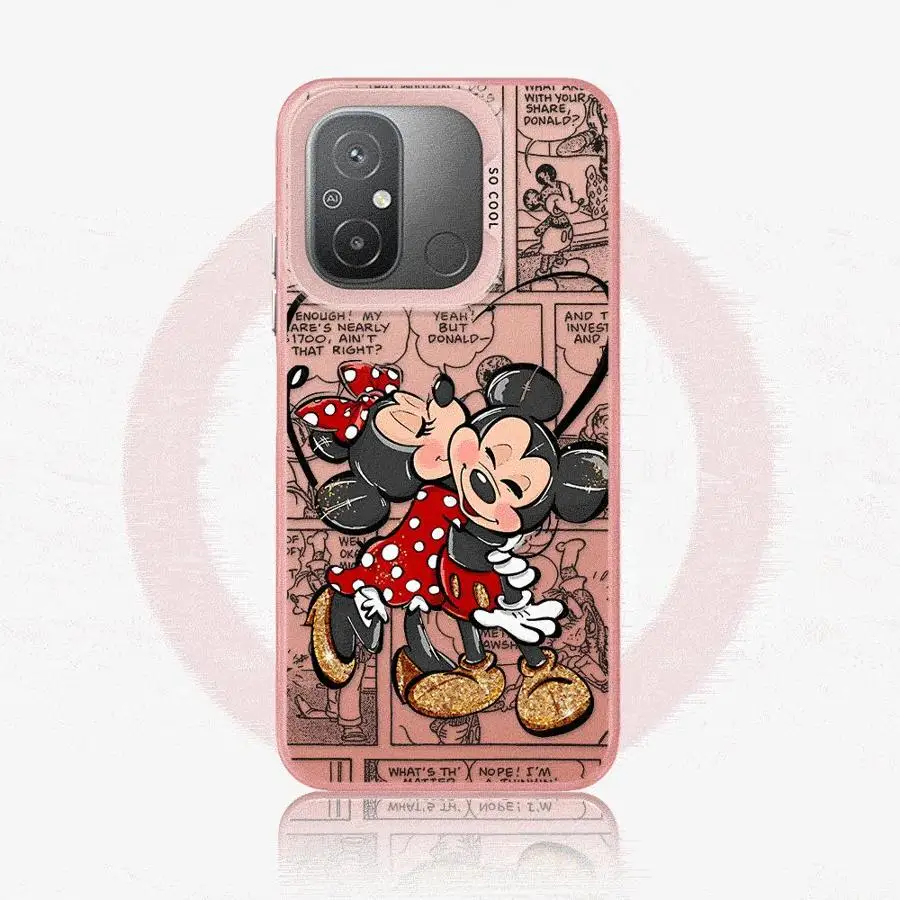 Mickey Minnie Schattige Telefoon Hoesje Voor Redmi 12 4G 12c 13c 4G 5G 13 4G Poco X3 Nfc X3 Pro C50 C51 C61 Redmi A1 A2 Plus A3x