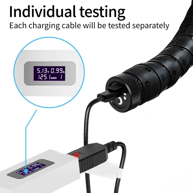 خط شحن مدمج للدراجة، عداد طاقة، كابل شحن، معدات ركوب الدراجات، ملحقات رياضية مقاومة للماء #4