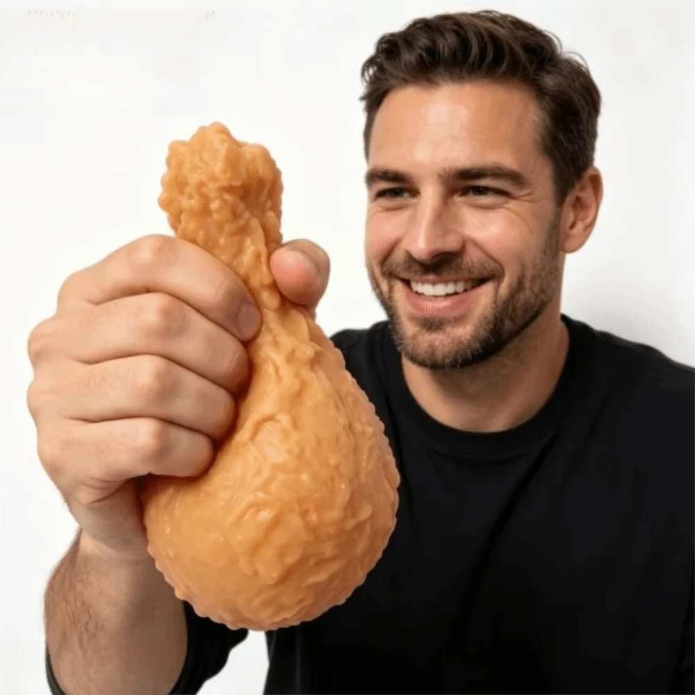 New Simulated Chicken Leg Soft Texture Rebound Design Sensory Fidget Pinchable Design Simulated Food Shape Stress Relief