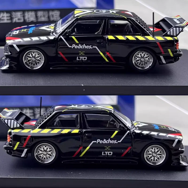 SW 1/64 LTO E30 M3 พีชโลหะผสมของเล่นมอเตอร์รถDiecastโลหะรุ่นของขวัญ