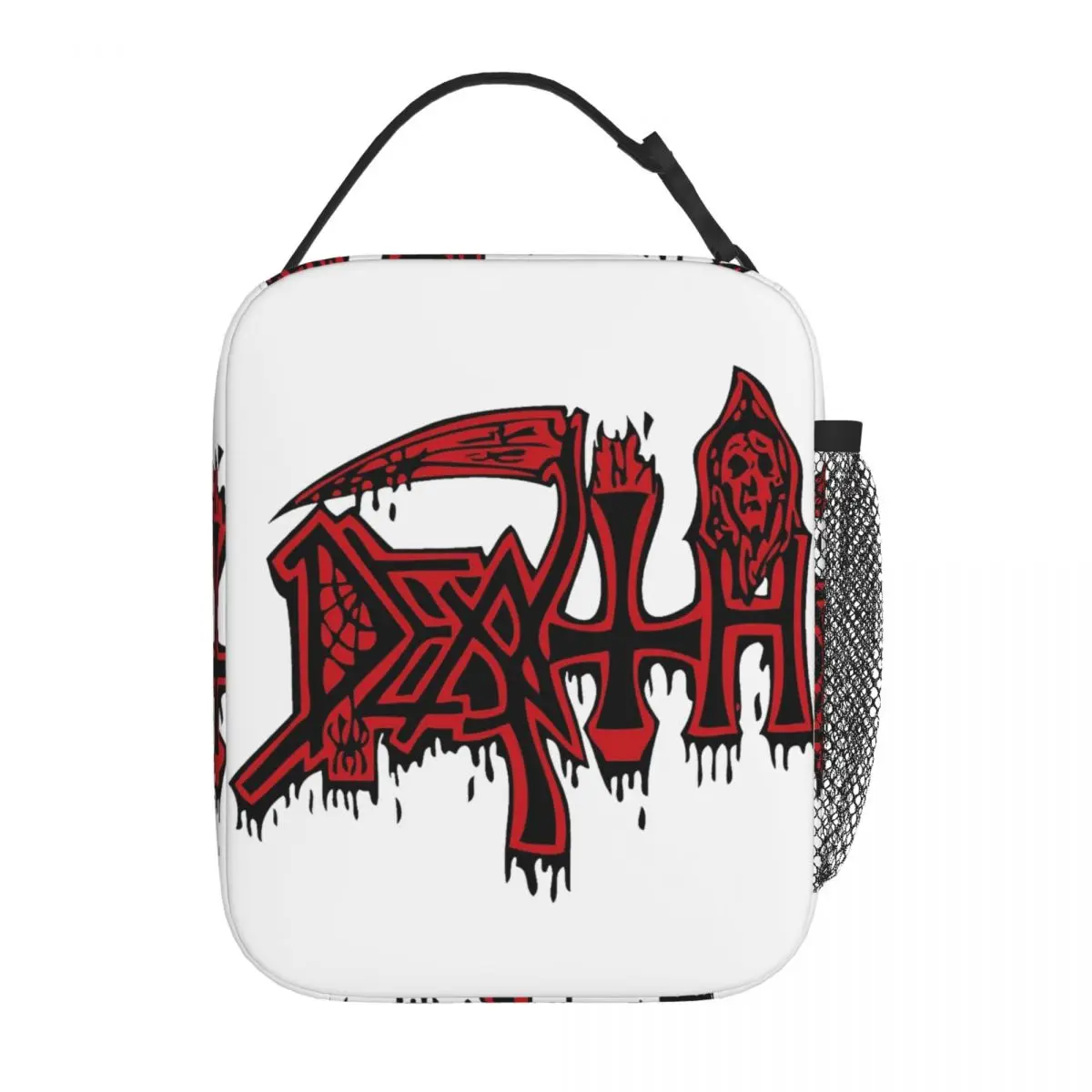 

Death Metal Rock Band Insulated Lunch Bag Food Bag Reusable Thermal Cooler Bento Box For Picnic