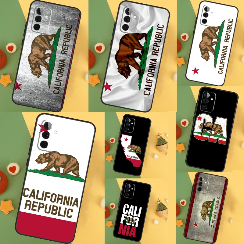 California Flag Case For Samsung Galaxy A52 A32 A12 A53 A33 A23 A13 A54 A34 A14 A51 A15 A25 A35 A55 Cover