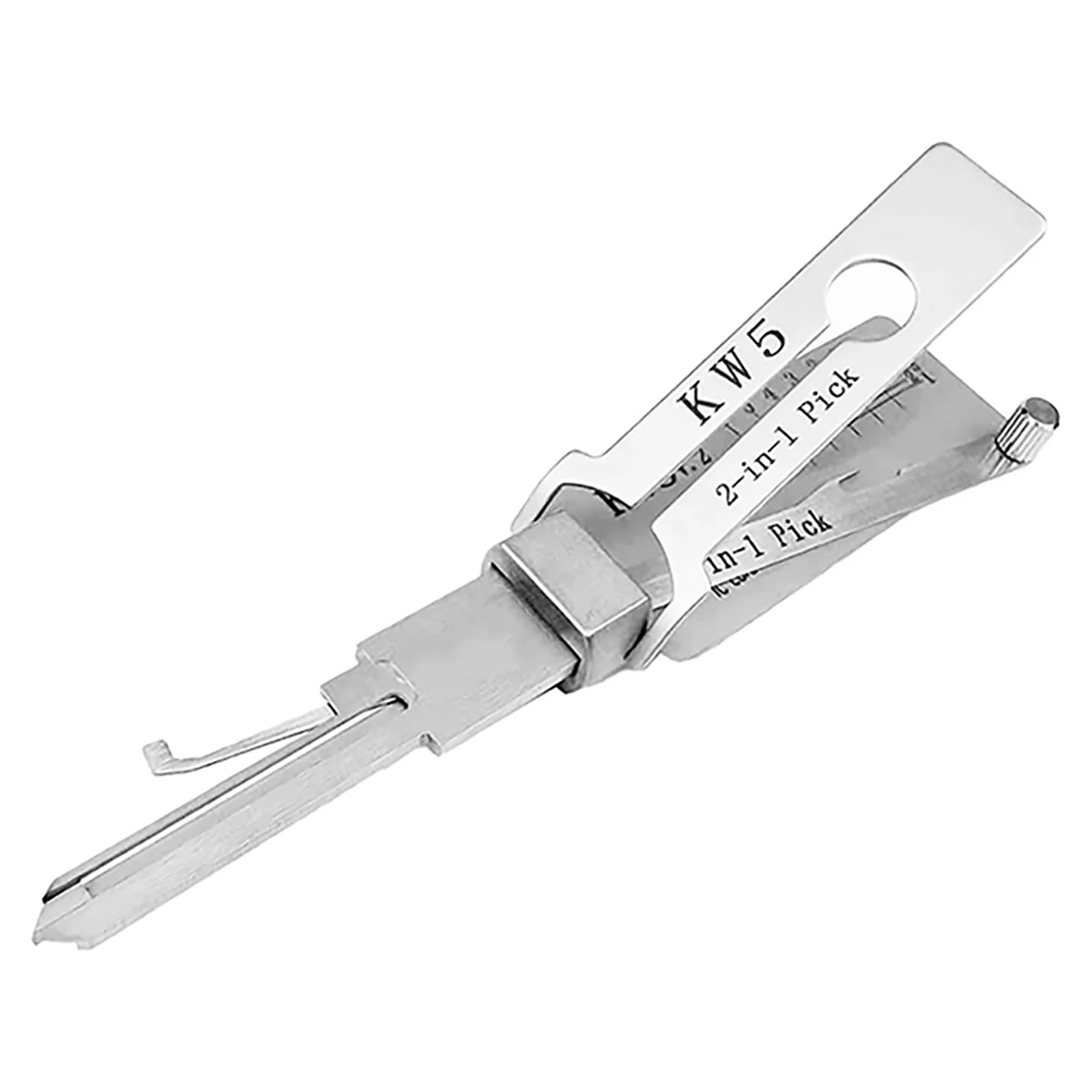 Kw5 2 em 1 conjunto de ferramentas de seleção de precisão para manutenção reparação kit de captação fechadura da porta desbloqueio engenharia picareta e gancho ferramentas manuais