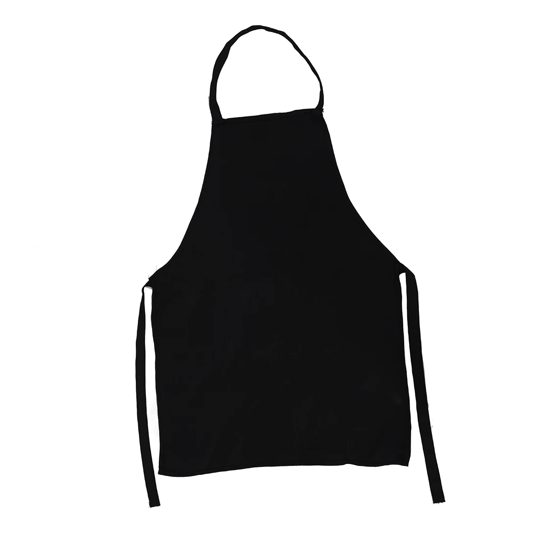 Celemek polos dengan kantong depan dapur memasak kerajinan memanggang hitam