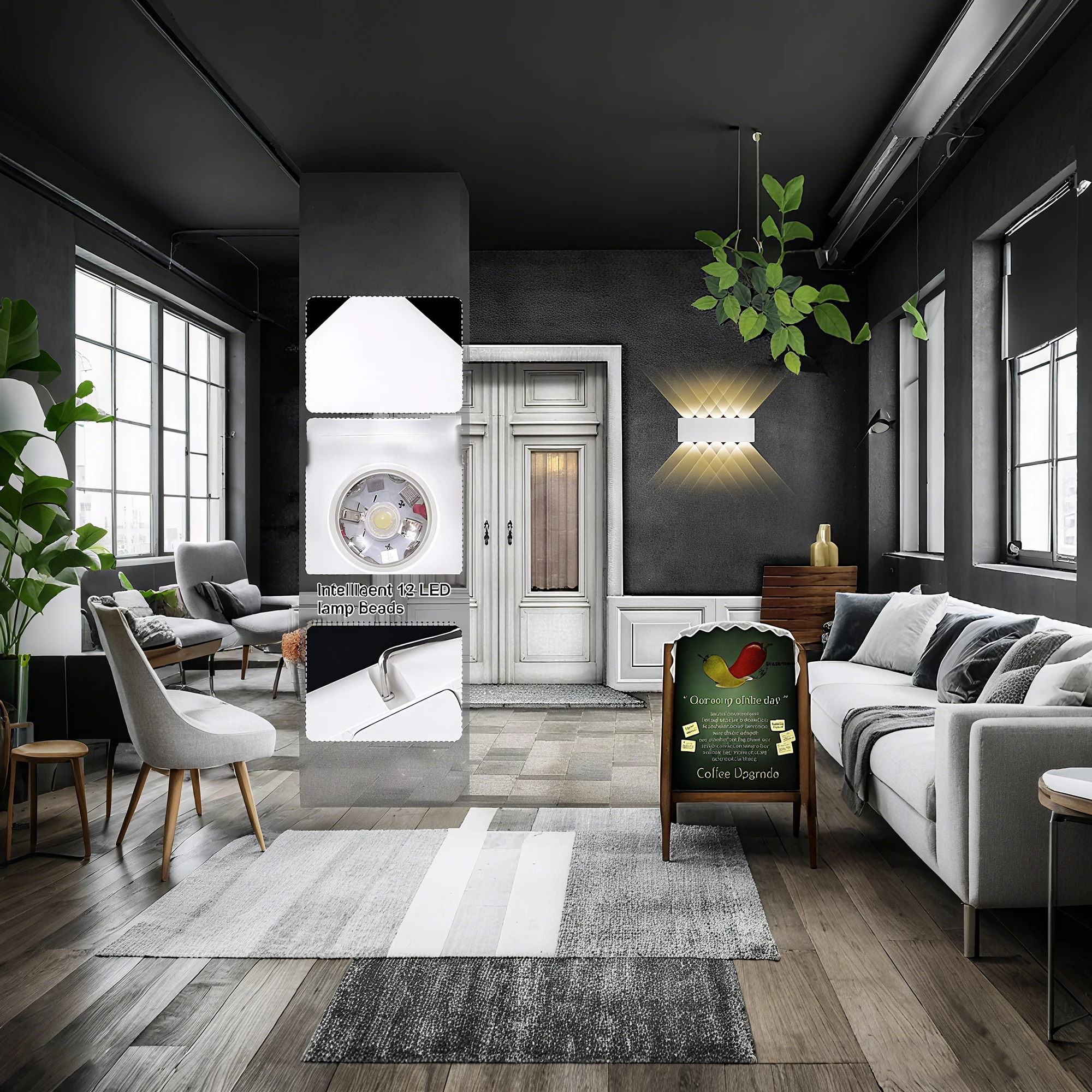 

Светодиодные настенные светильники в европейском и американском минималистском стиле для дома, гостиной, фоновые стены и прикроватные светильники для спальни, белые