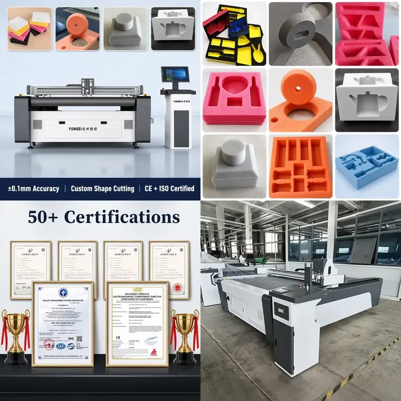 Numerical control Vibration knife cutting machine EPE foam board flat table cutting machine EVA foam automatic digital sponge
