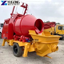 Mini Diesel Cement Construction Machine Portable Concrete Mixer and Pump for Sale Mini Concrete Mixer with High Pressure Pump