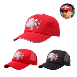 Forrest Bubba Gump gorra de béisbol roja, disfraz de Cosplay para adultos, ajustable, deportiva, impresa, sombrero de camionero